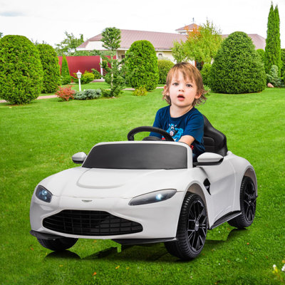 12V Kids Ride On Car Licensed Aston Martin Battery Powered Sports Car For Toddler