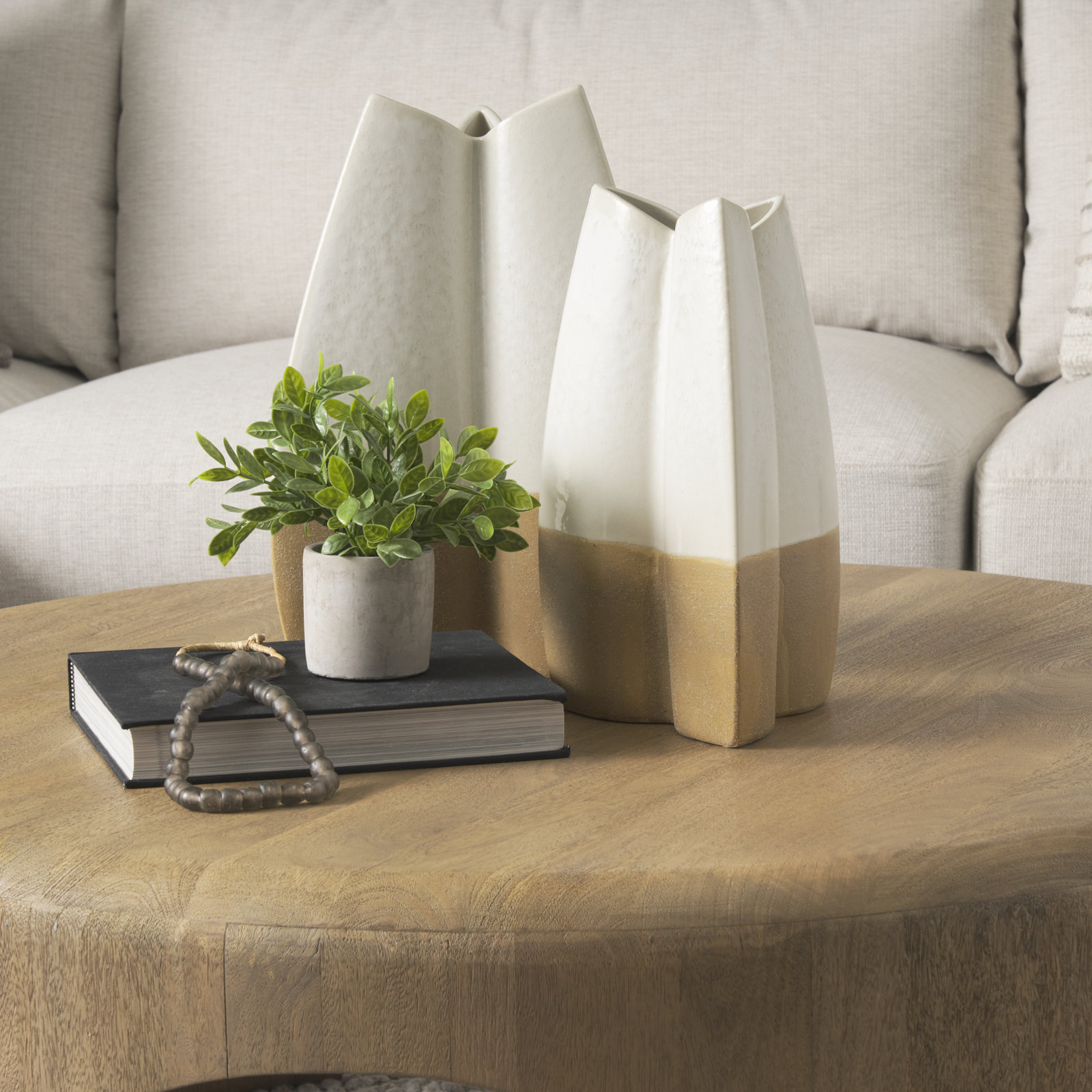 Stearne Ceramic Table Vase, 15.5" H x 10.43" W x 8.03" D