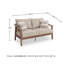Causeuse d'extérieur avec coussin Kumail
