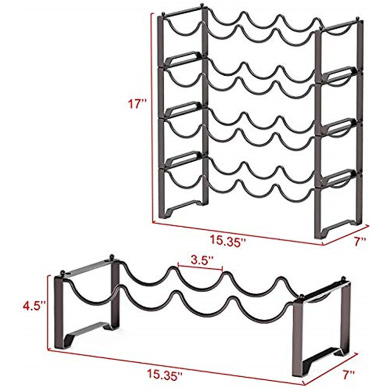 Stackable Wine Rack Freestanding