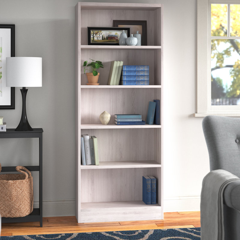 Bibliothèque standard Gordillo, Chêne blanc, (3 tablettes) H 44 po x l 30 po x P 11,5 po