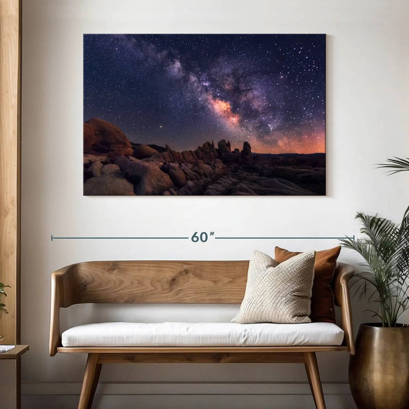 Alvord Joshua Tree Voie Lactée, H 32 po x l 48 po