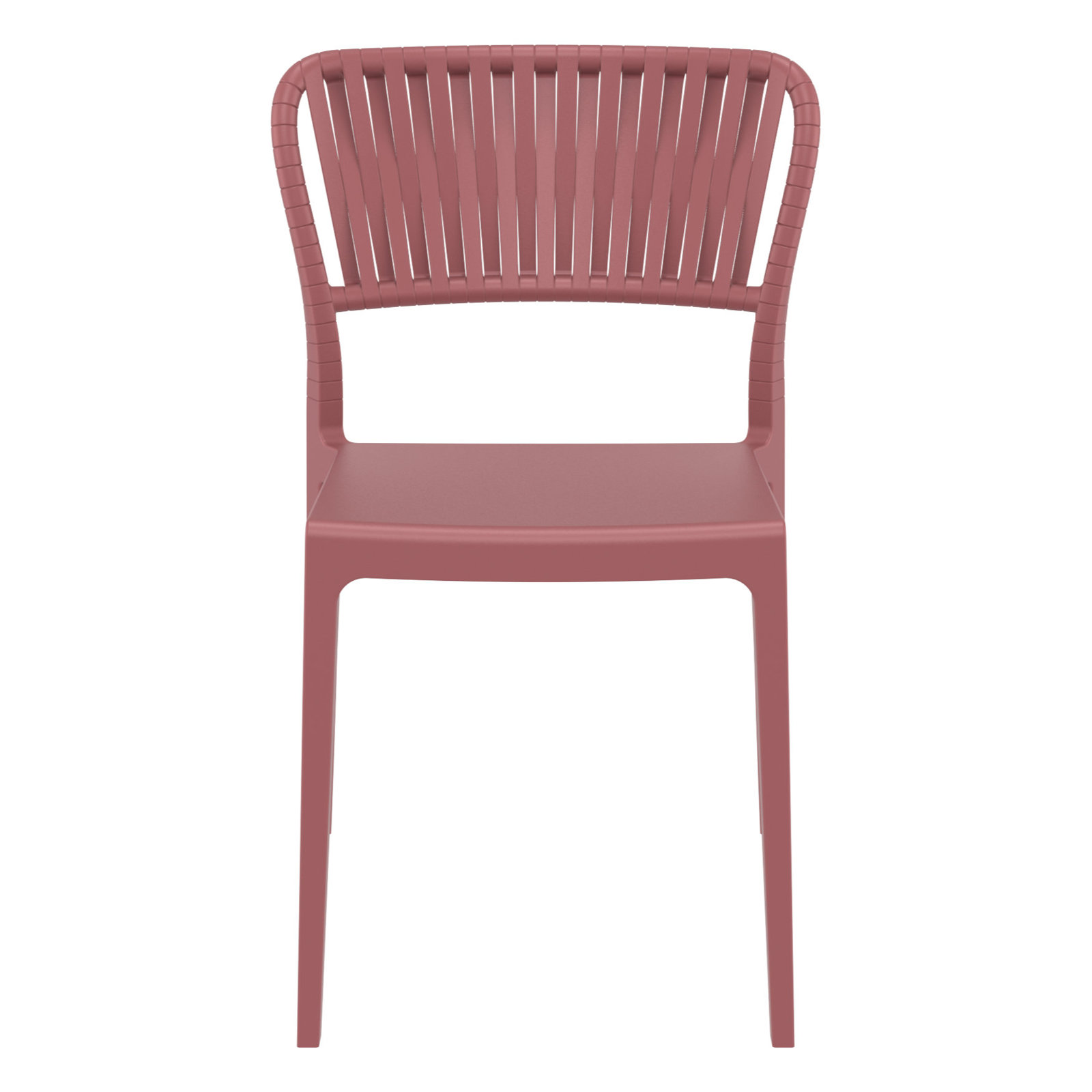 Newport Outdoor Stacking Dining Armchair, Marsala