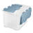 Sterilite 60 Qt Hinged Lid Storage Box, Plastic Container, Washed Blue, 18 Pack-123432614