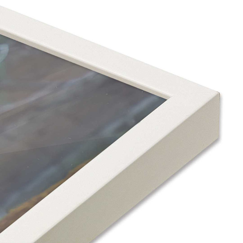 «Deer at the séquoias II» par Martin Podt, reproduction d'art, L 12 po x H 8 po, Blanc, Impression encadrée