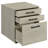 Loomis Whitewashed Grey 3-Drawer Home Office File Cabinet