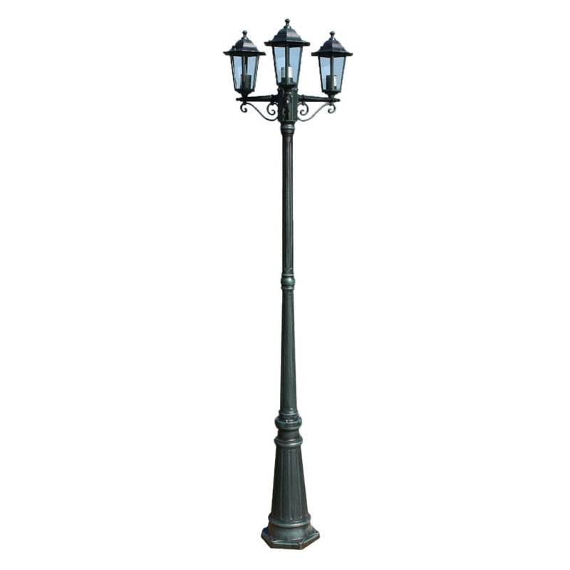 Romantico Lamp Post (Full), Dark green
