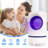 Bug Zapper Electric Mosquito Lamp Fly Zapper Killer Insect Trap with Suction in for Outdoor Indoor