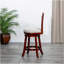 Tabouret pivotant à dossier en X de 24 po de hauteur comptoir, finition cerisier, siège en tissu-499584010-499584011-499584008