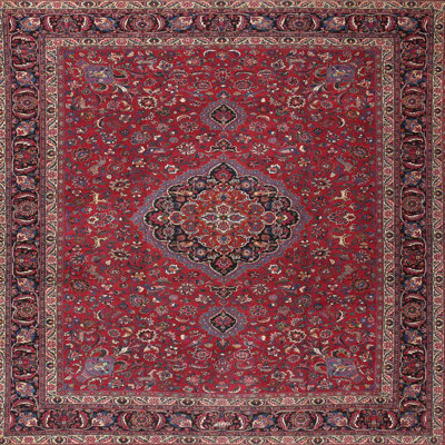Tapis traditionnel rouge / brun / beige Geng