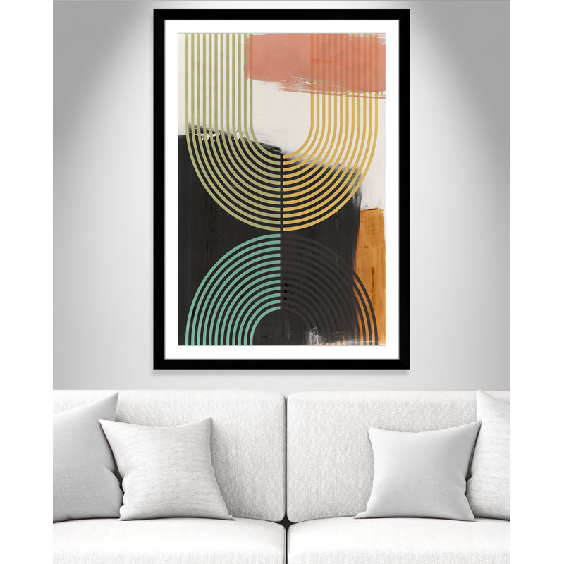 «Bolded II» par Isabelle Z, L 35 po x H 49 po, Matted Print, Noir satiné