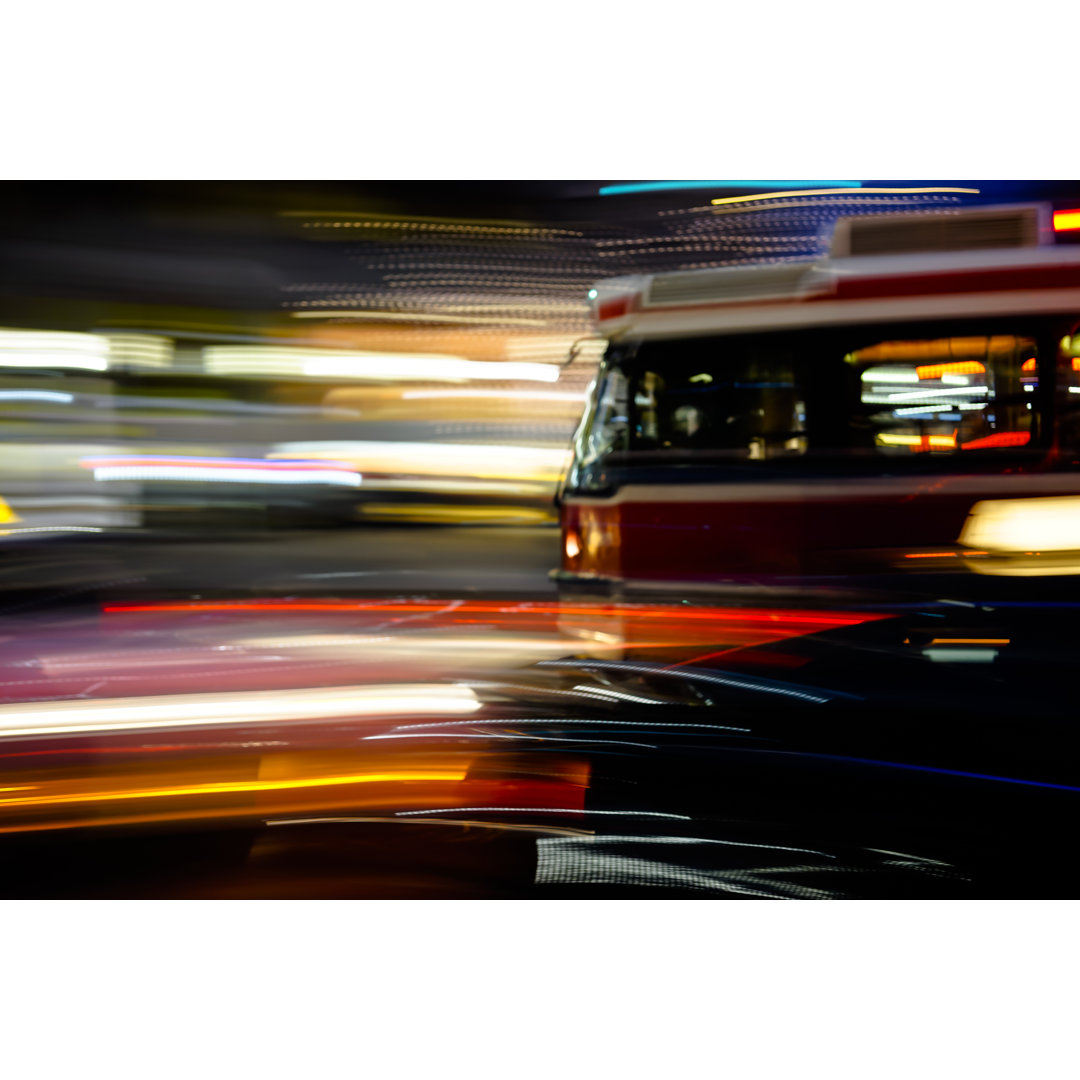 Streetcar In The Night von Pictore - Drucken