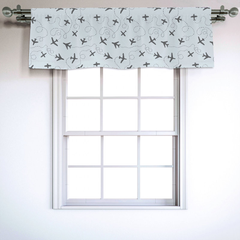 Sateen Ruffled Window Valance
