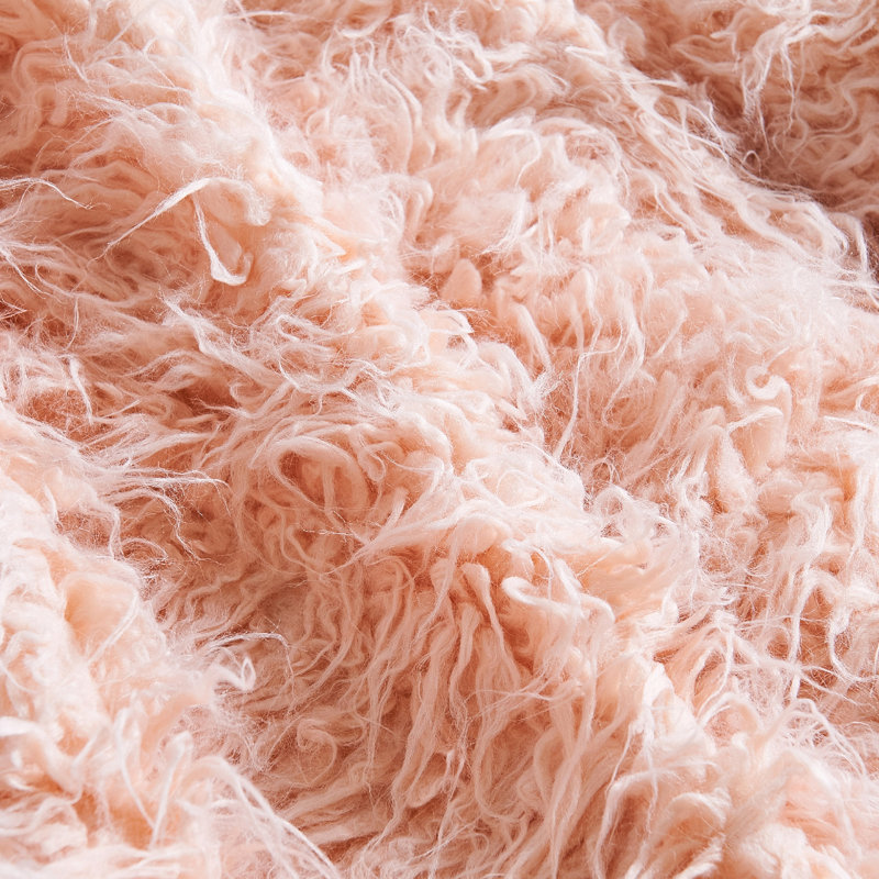 Hand Woven Throw Blanket, Rose