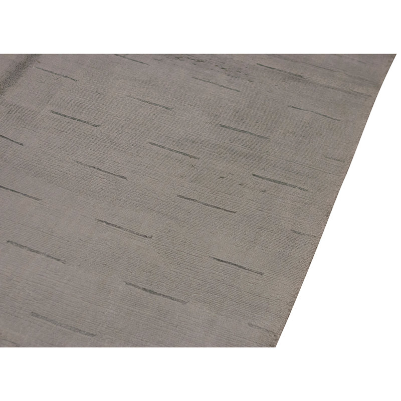 Tapis bleu et gris noué à la main de haute qualité