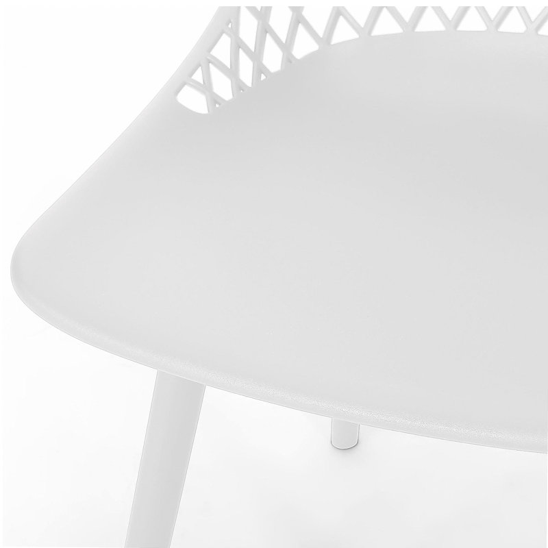 Ajout de salon simplifié, chaise décorative de base, Blanc