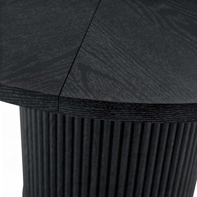 42'' Round Spliced Dining Table with Hidden Storage
