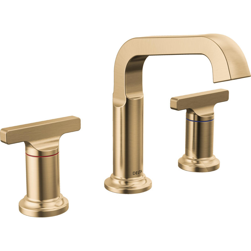 Tetra 3-Hole Widespread Bathroom Faucet, 2-Handle Bathroom Sink Faucet with Drain Assembly, Lumicoat Bronze