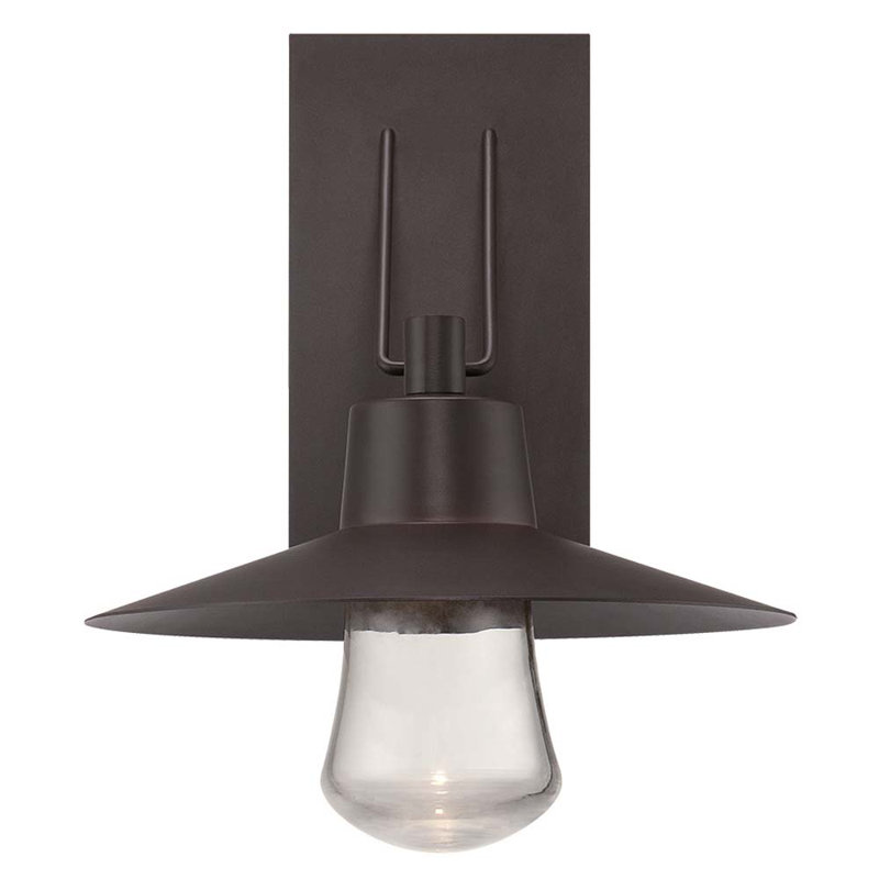 Suspense Integrated LED Outdoor Wall Lantern, 17" H x 13.5" W x 15.375" D, Black