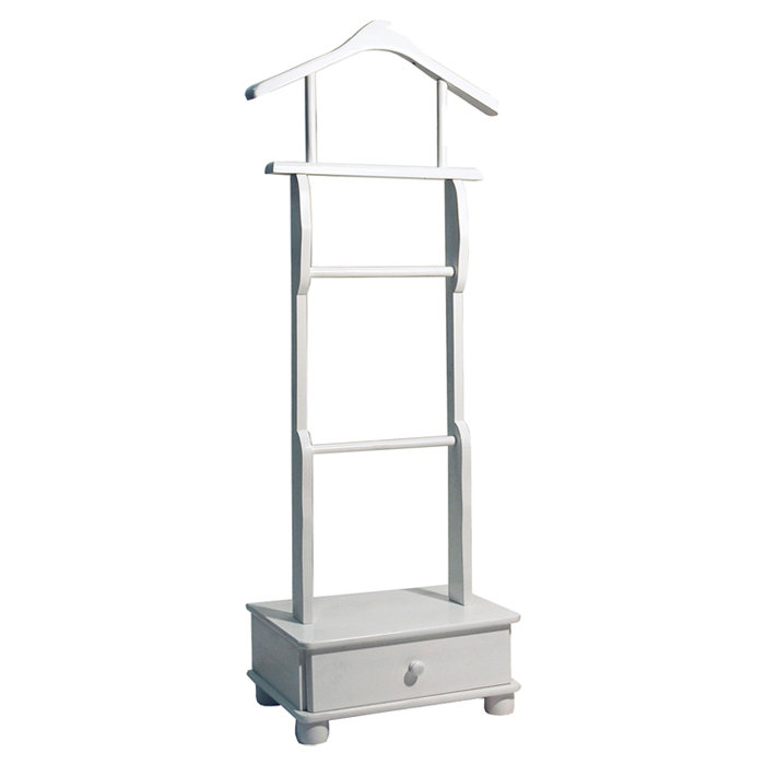 Freestanding Valet Stand, White