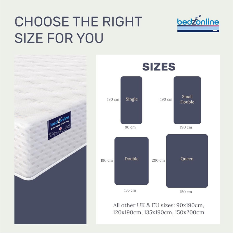 Winksleep 20cm Medium-Firm Foam Mattress, Small Double (4')