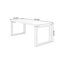Bureau rectangulaire en bois massif brun clair-109310190