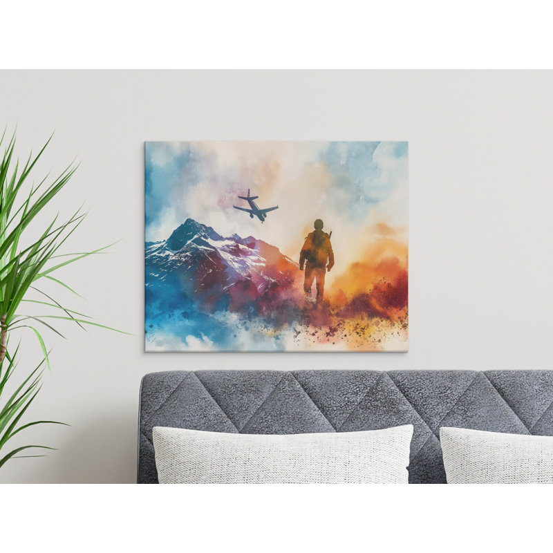 1 Piece Wrapped Canvas Wall Art Set, 40.64 cm H x 121.92 cm W