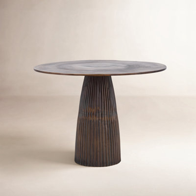 Erkin Round Metal Dining Table