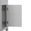Ensemble de meuble-lavabo simple 60 po avec lavabo en céramique (séparé), ensemble de meuble-lavabo simple autoportant avec portes à fermeture douce, style moderne, gris