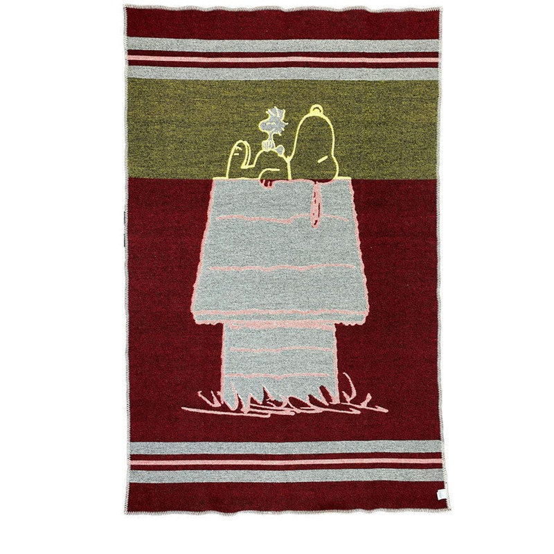 Snoopy House Wool Throw Blanket