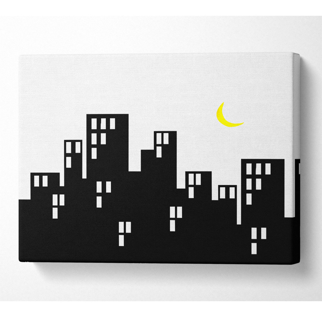 City Moonlight - Leinwanddrucke auf Leinwand