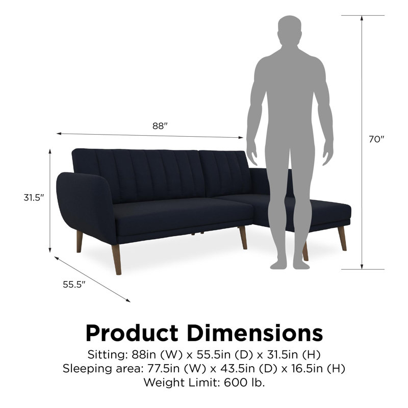 Gavina 3 Seater Sofa Bed