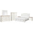 Gelinas California King Panel Storage Bed 2 Nightstands Drawer Dresser With Landscape Mirror And Door Chest