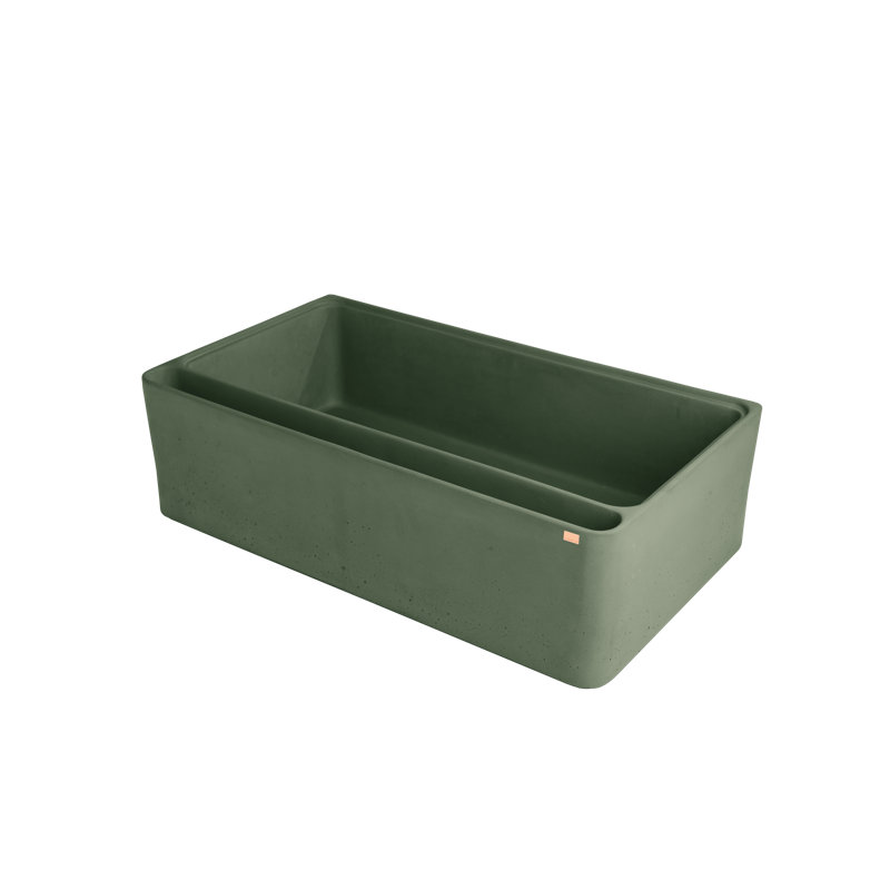 Iguazu 33'' L Single Basin Kitchen Sink, Amazonic Green