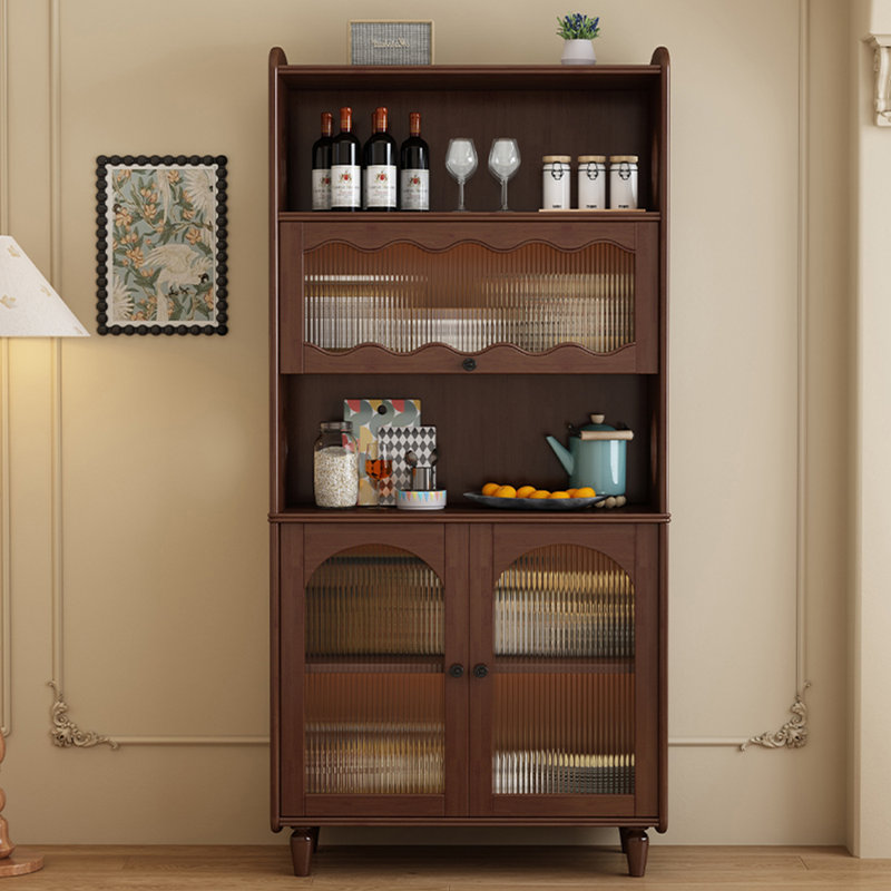 Buffet de luxe chinois de style rétro, Noyer foncé