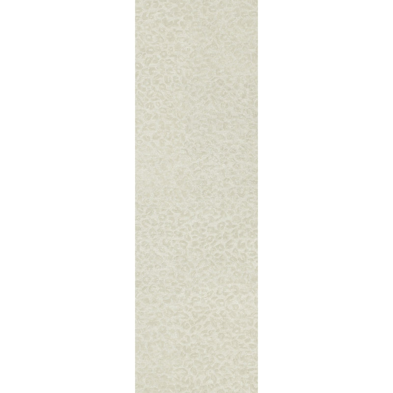 Leopardess Snow Hand-Tufted Responsible Wool Rug, Runner 2'6" x 8'