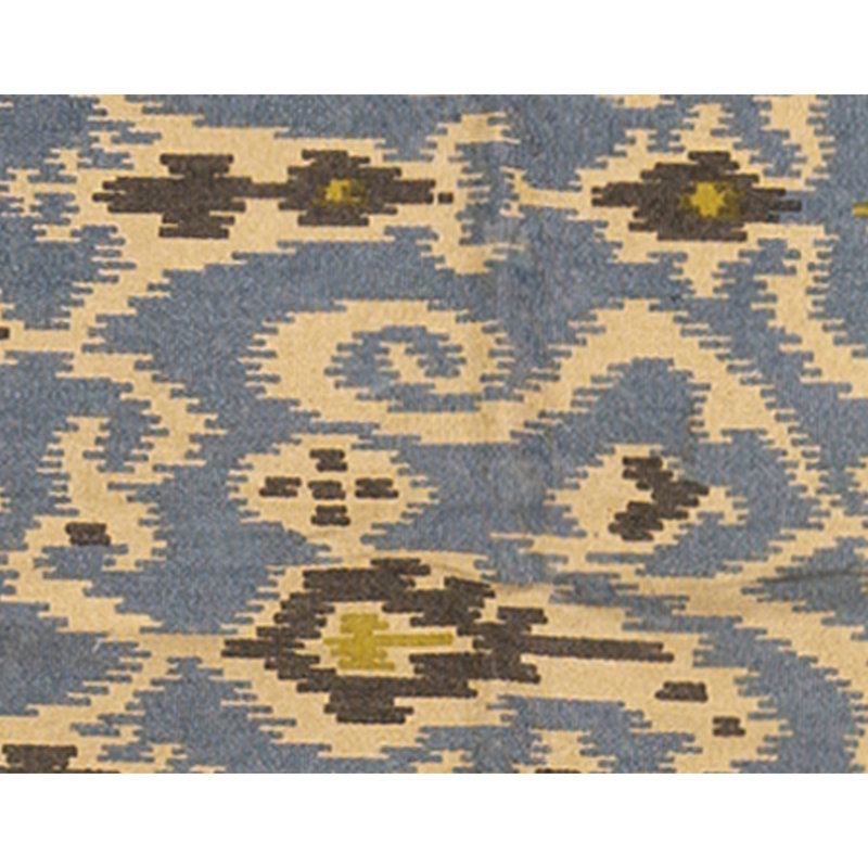Flatweave Wool Ikat Area Rug