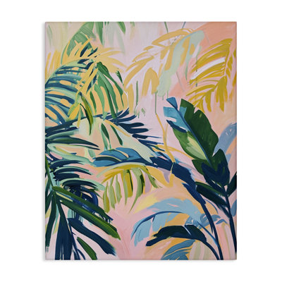 Impression sur toile «Tropical Leaf Impressions» par Ramona Murdock