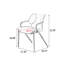 Grey Solid back side Chair(Set of 2)