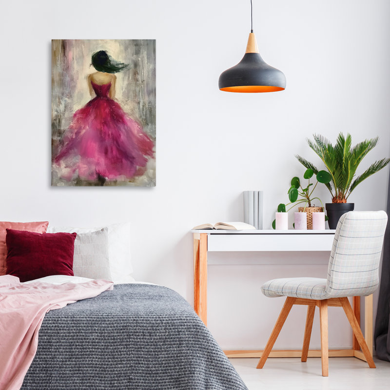 «After Midnight Girl» en toile peinte par Annabelle Hall, H 24 po x l 16 po