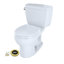 Eco Drake® Two-Piece Round 1.28 GPF Toilet With Toilet Seat, Wax Ring and Toilet Mounting Bolts