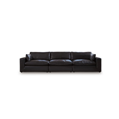 Aberdeen 138" Genuine Leather Modular Sectional