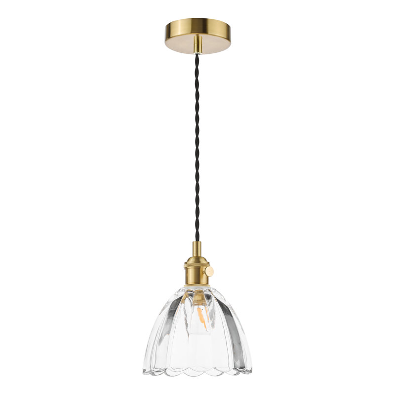 1 - Light Pendant, Natural Brass