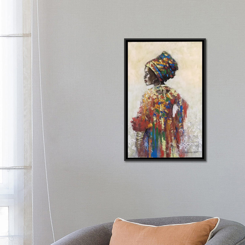 Célébration de la beauté II par E.A. Orme, impression sur toile tendue, H 26 po x l 18 po x 1,5 po, Toile avec cadre noir