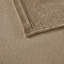 Drap simple taupe - 100% pour la douceur et la détente, brossé des deux côtés, avec taie d'oreiller plate, drap-housse, matelas élastiques de 16 po, 3 pièces vérifiées, velours doux inclus