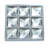 Oversized Hand Painted Gleam Grid Square Knob