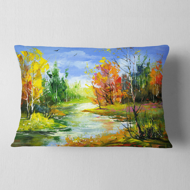 Coussin lombaire Landscape Fusion of Autumn Shades