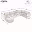 Ensemble de canapés modulaires surdimensionnés de 139 po Cloud -2077860903