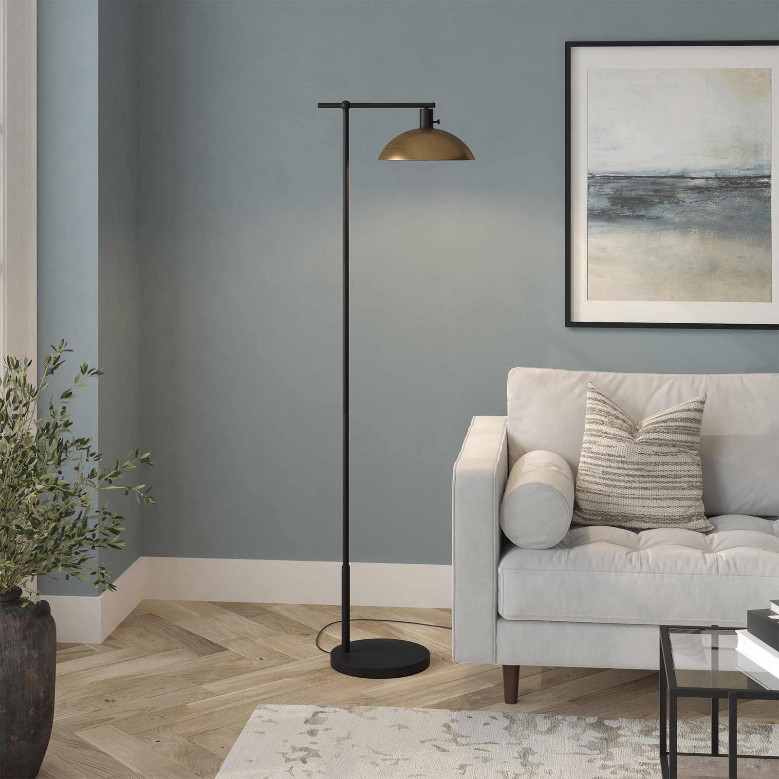 68'' Floor Lamp, Gold