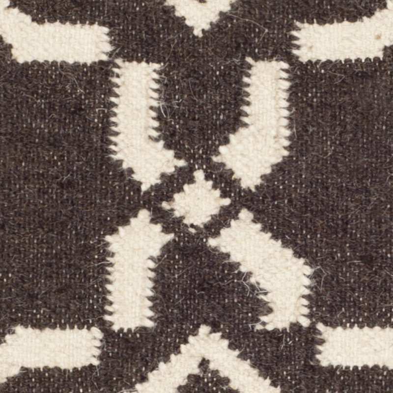 Tapis géométrique en laine et coton tissé à la main Rodgers, Rectangle 3 pi x 5 pi